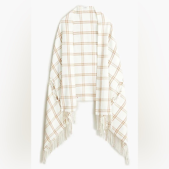 J. Crew Factory Accessories - NEW J Crew Plaid Cape-Scarf !!!